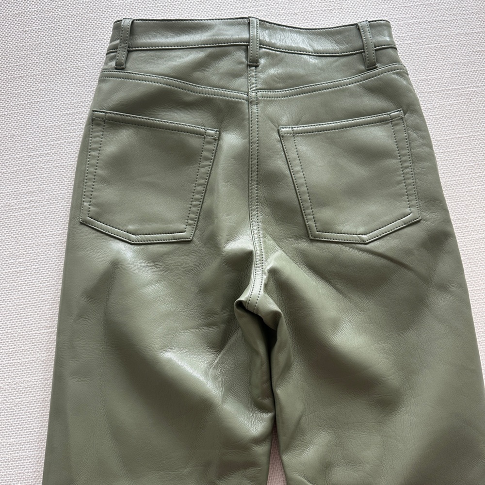 Aritzia Olive Green Straight Leg Pants - Picture 6 of 6